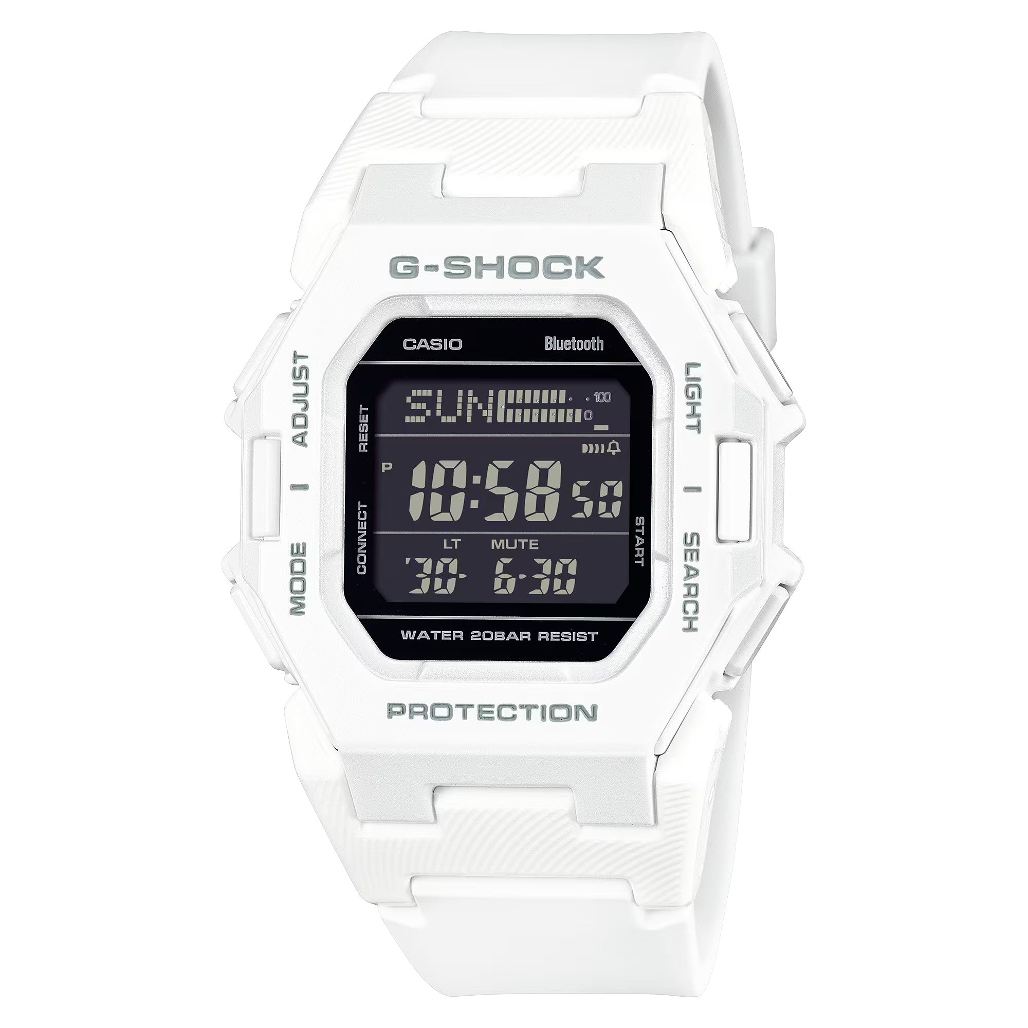 Casio G-Shock GD-B500-7ER Slim Digital Bluetooth Watch White